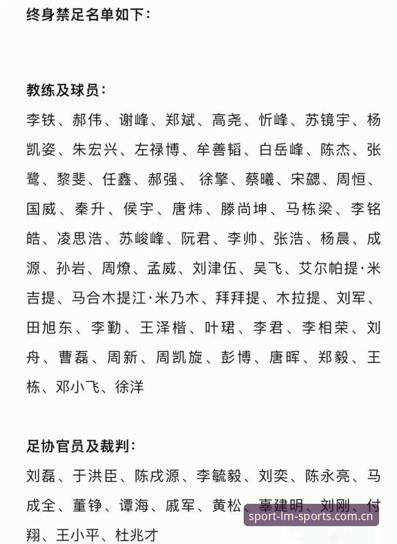 中国足球反腐风暴全面评测：第三批禁足名单深度解析与公正性审视
